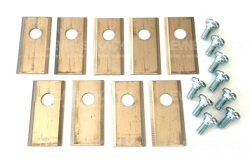 Set od 9 noževa PARKSIDE robotskih kosilica + 2 kompleta pričvrsnih vijaka